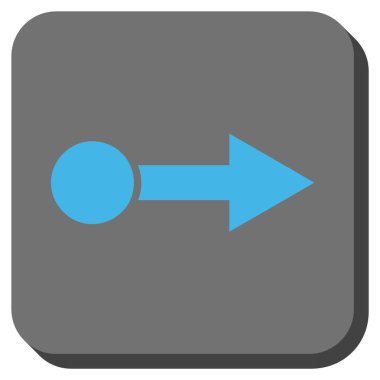 Doğru yuvarlatılmış kare vektör simge çekin