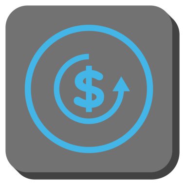 Yuvarlatılmış Kare vektör simge iade