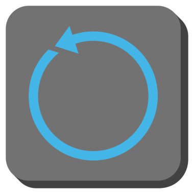 CCW yuvarlatılmış kare vektör simge döndürmek