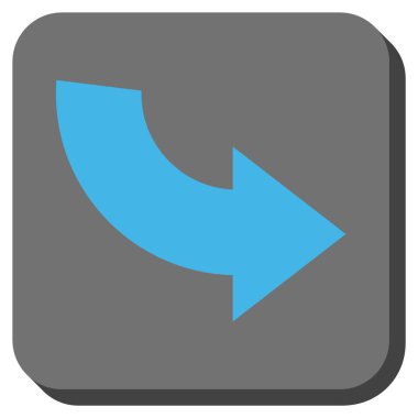 CCW yuvarlatılmış kare vektör simge döndürmek