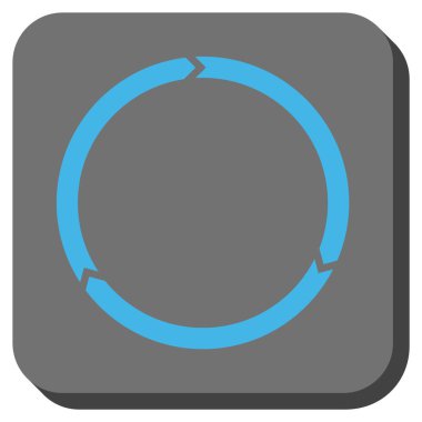 Döndürme yuvarlatılmış kare vektör simgesi