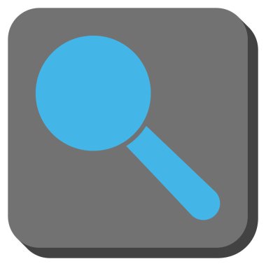 Arama aracı kare vektör simge yuvarlak