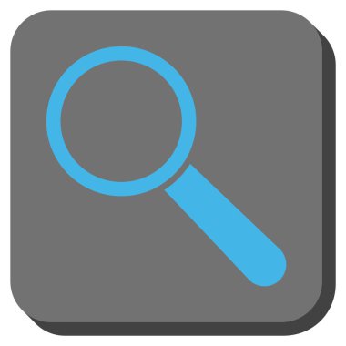 Arama aracı kare vektör simge yuvarlak