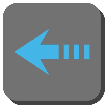 Kare vektör simge sol yuvarlak göndermek