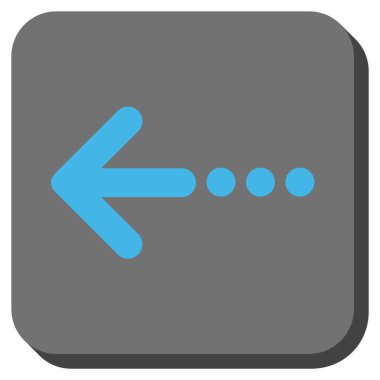 Kare vektör simge sol yuvarlak göndermek