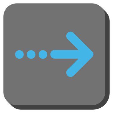 Kare vektör simgesi sağ yuvarlak göndermek