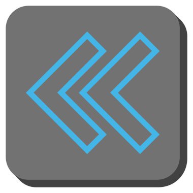 Sola kaydırma yuvarlak kare vektör simgesi