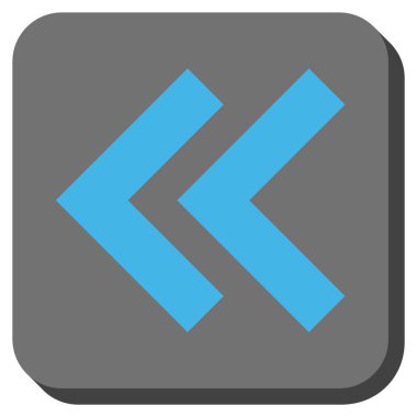 Sola kaydırma yuvarlak kare vektör simgesi