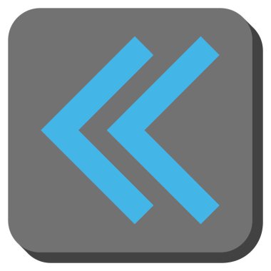 Sola kaydırma yuvarlak kare vektör simgesi