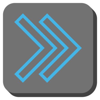 Şu yuvarlak üst karakter kare vektör simgesi