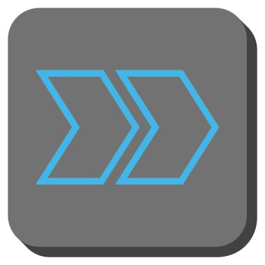 Şu yuvarlak üst karakter kare vektör simgesi