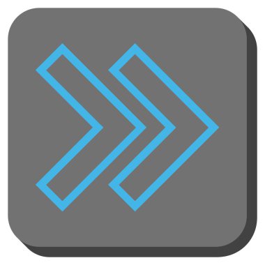 Şu yuvarlak üst karakter kare vektör simgesi