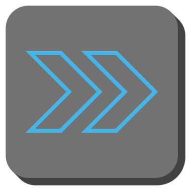 Şu yuvarlak üst karakter kare vektör simgesi