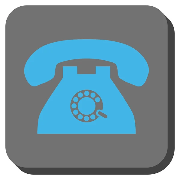 Pulse Phone Rounded Square Vector Icon — Stock Vector