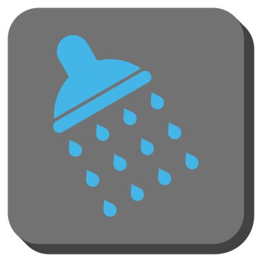 Duş yuvarlatılmış kare vektör simgesi