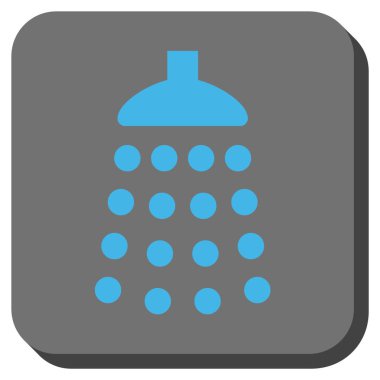 Duş yuvarlatılmış kare vektör simgesi