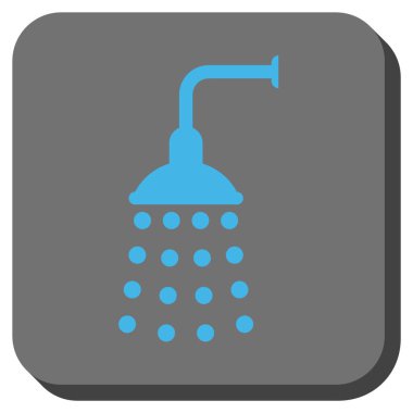 Duş yuvarlatılmış kare vektör simgesi