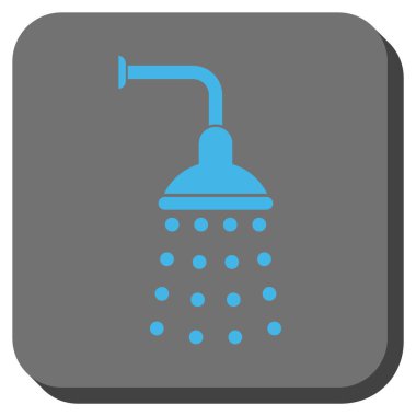 Duş yuvarlatılmış kare vektör simgesi