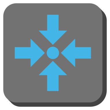 Oklar yuvarlatılmış kare vektör simge küçültmek