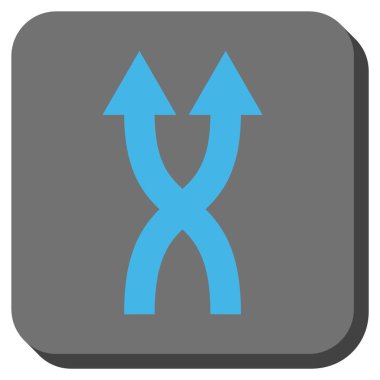 Yuvarlatılmış Kare vektör simge yukarı okları shuffle