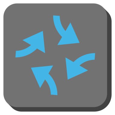 Oklar yuvarlatılmış kare vektör simge girdap