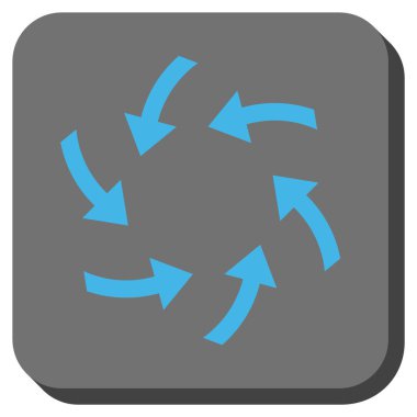 Oklar yuvarlatılmış kare vektör simge girdap