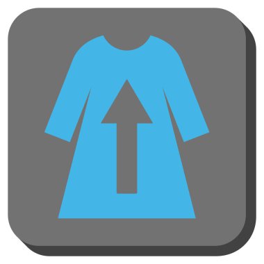 Kadın elbise yuvarlatılmış kare vektör simge al