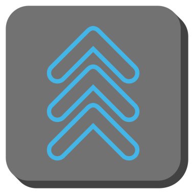 İşaretçiyi yuvarlatılmış kare vektör simge kadar üçlü