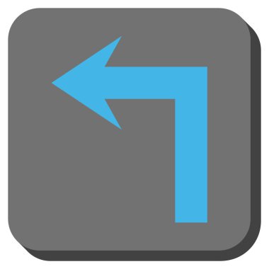 Sol yuvarlak kare vektör simge açmak