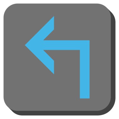 Sol yuvarlak kare vektör simge açmak