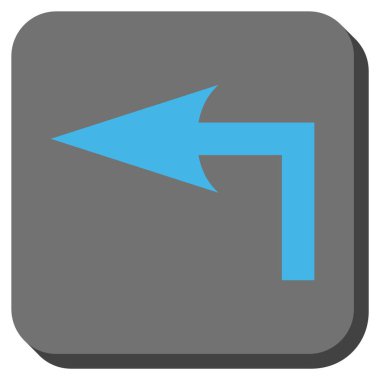 Sol yuvarlak kare vektör simge açmak