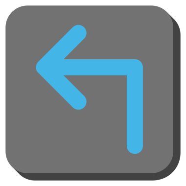 Sol yuvarlak kare vektör simge açmak