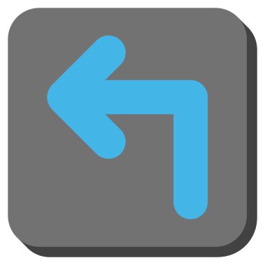 Sol yuvarlak kare vektör simge açmak