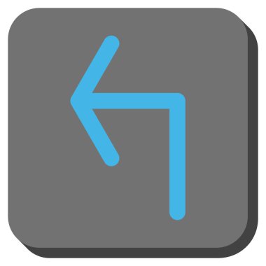 Sol yuvarlak kare vektör simge açmak