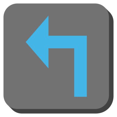 Sol yuvarlak kare vektör simge açmak