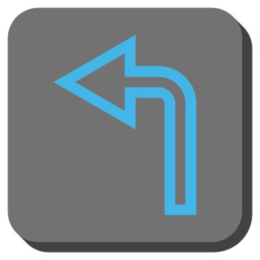 Sol yuvarlak kare vektör simge açmak