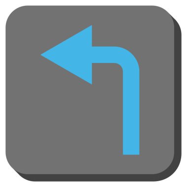 Sol yuvarlak kare vektör simge açmak