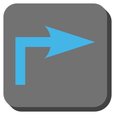 Doğru yuvarlatılmış kare vektör simge açmak