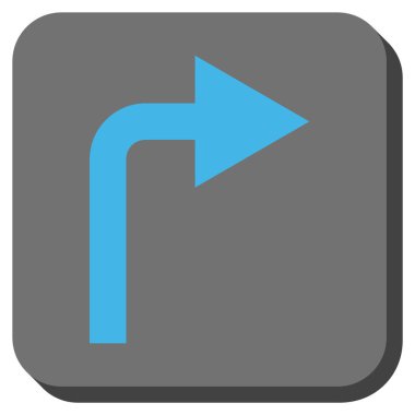 Doğru yuvarlatılmış kare vektör simge açmak