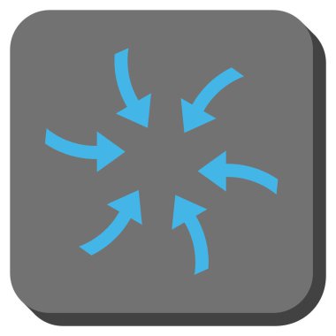 Oklar yuvarlatılmış kare vektör simge burgu