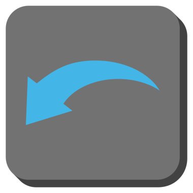 Yuvarlatılmış Kare vektör simgesi geri al