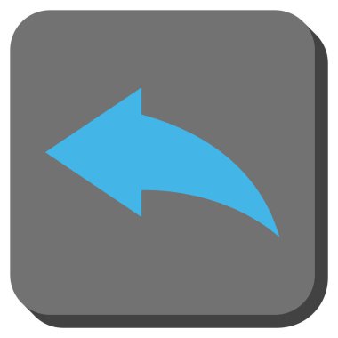 Yuvarlatılmış Kare vektör simgesi geri al