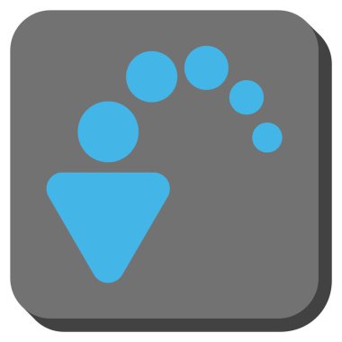 Yuvarlatılmış Kare vektör simgesi geri al