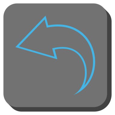 Yuvarlatılmış Kare vektör simgesi geri al