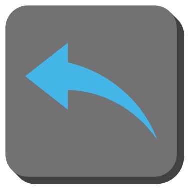 Yuvarlatılmış Kare vektör simgesi geri al