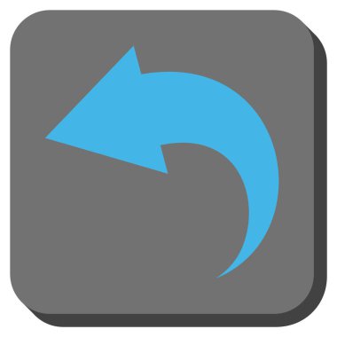 Yuvarlatılmış Kare vektör simgesi geri al