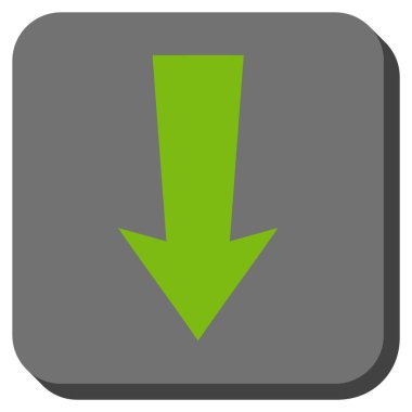 Yuvarlatılmış Kare vektör simgesi aşağı ok