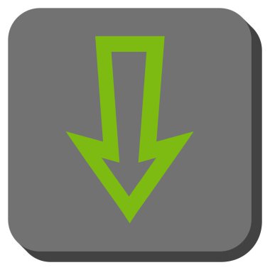 Yuvarlatılmış Kare vektör simgesi aşağı ok