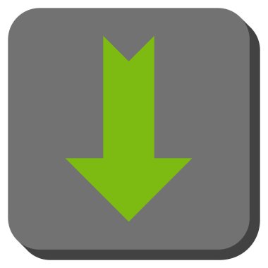 Yuvarlatılmış Kare vektör simgesi aşağı ok