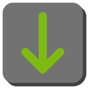 Yuvarlatılmış Kare vektör simgesi aşağı ok